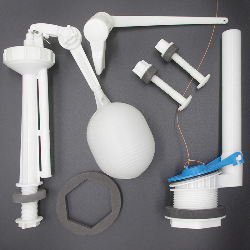 老式配件坐便器洁具 前侧按钮拉手浮球水箱扳手螺丝分体抽水马桶