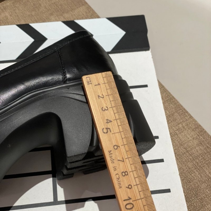 厚底增高黑色乐福鞋女2026一脚蹬英伦风圆头小个子百搭单鞋厚底鞋,淘宝优惠券,粉丝福利购,淘宝优惠卷