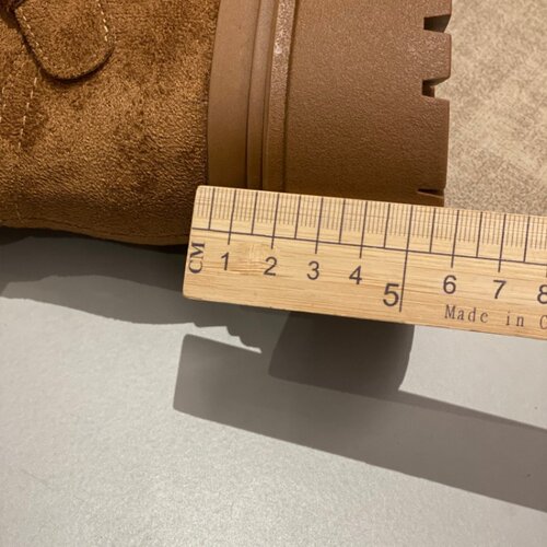 皮带扣厚底机车靴女2025磨砂皮冬季加绒保暖圆头休闲短靴厚底女鞋 - 图2