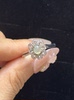 Natural Burmese A-grade white ice ring, light, luxurious and versatile, adjustable women’s living ring 814159