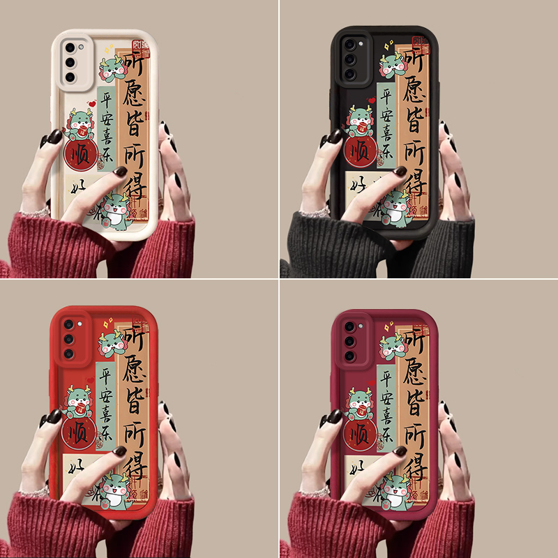 适用OPPOA55s创意手机壳A53中国风A52平安喜乐A36网红A35文字A32新款A11x硅胶保护套A9x全包A8防摔A7软壳A5 - 图3