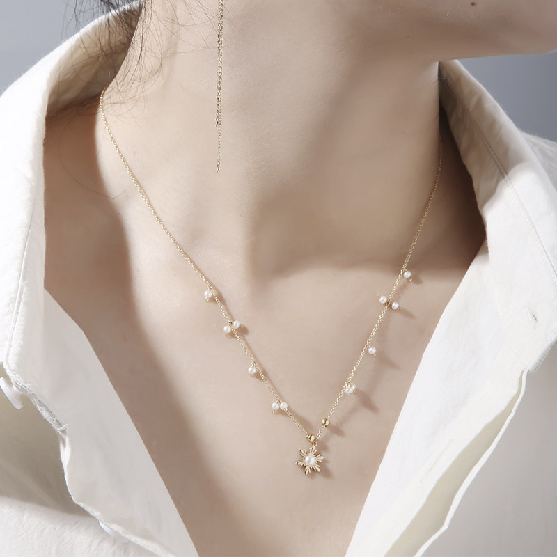 arkipelagus /偶屿18k金雪花项链 偶屿项链