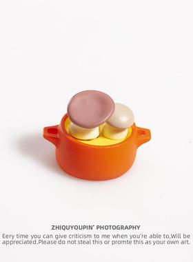 摘蘑菇可爱治愈系迷你小摆件