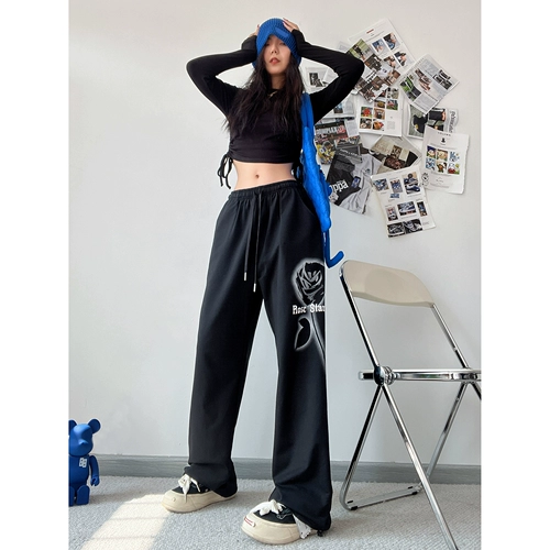 Оригинальные черные танцующие штаны в стиле хип-хоп