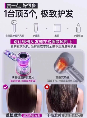 德国权尚】电吹风机家用大风力负
