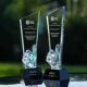 Crystal trophy creative thumb creative laser engraving company annual celebration awards school student awards