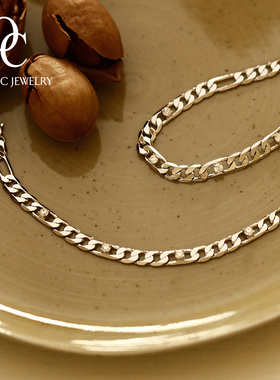 onchic扁平环扣手链女小众设计感