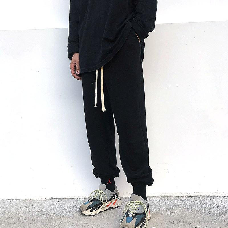 搭配yeezy神ins侃爷同款男女椰子 4FUN休闲裤