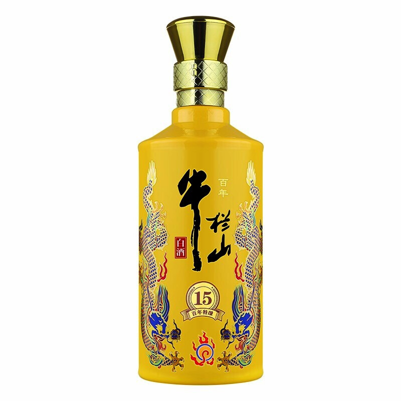 牛栏山二锅头牛栏山特酿15小黄龙42度浓香白酒礼盒500ml*6瓶整箱