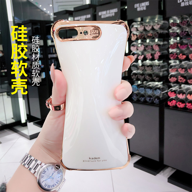 苹果8plus手机壳硅胶防摔iphone 8个性创意潮牌7plus女款限量版7全包软壳ins冷淡风网红七八高档简约新款情侣 - 图2