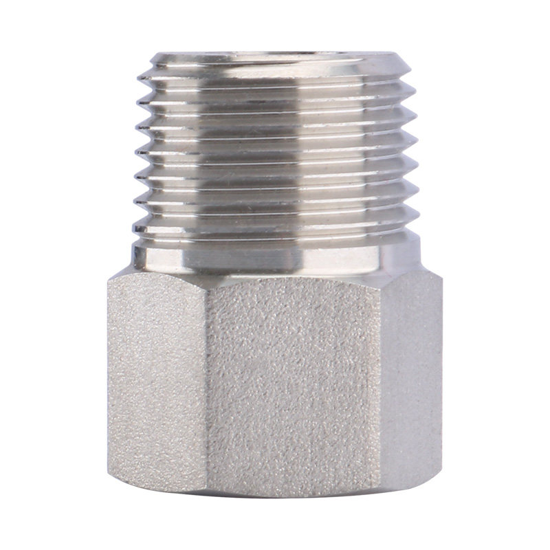 304不锈钢内外丝直通加厚高压内外螺纹转接头 压力表英转公制螺纹 - 图3