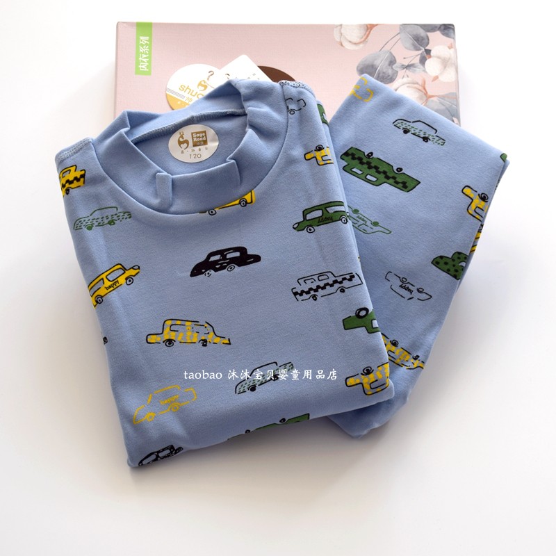 帅鹿春秋冬儿童舒绒加厚莱卡棉内衣套装男童宝宝秋衣秋裤家居服,淘宝优惠券,粉丝福利购,淘宝优惠卷