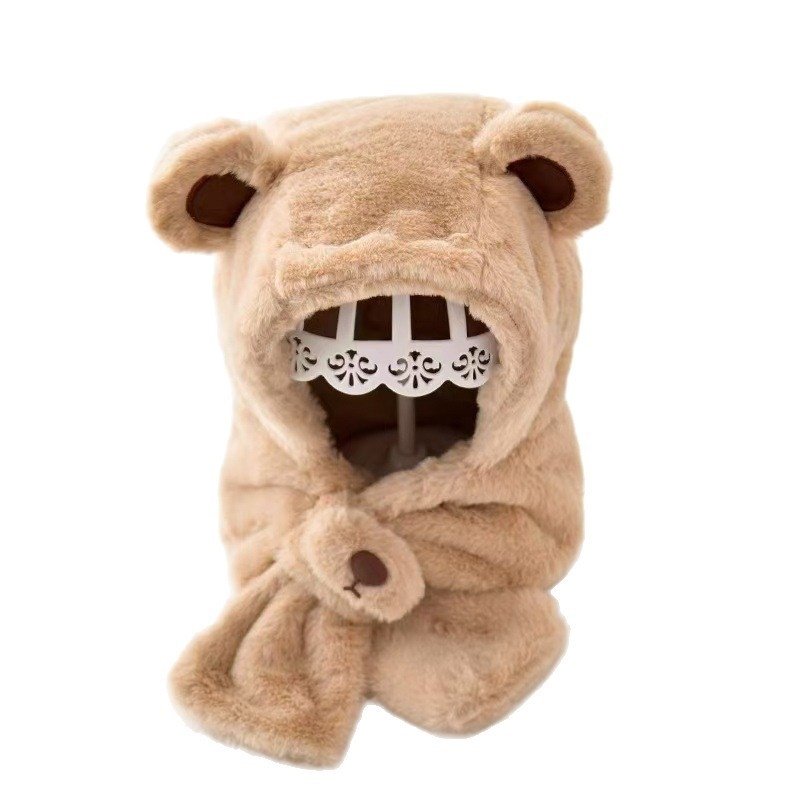 宝宝帽子围巾一体儿童帽子男童冬季保暖帽子冬婴儿面罩围脖男女孩,淘宝优惠券,粉丝福利购,淘宝优惠卷