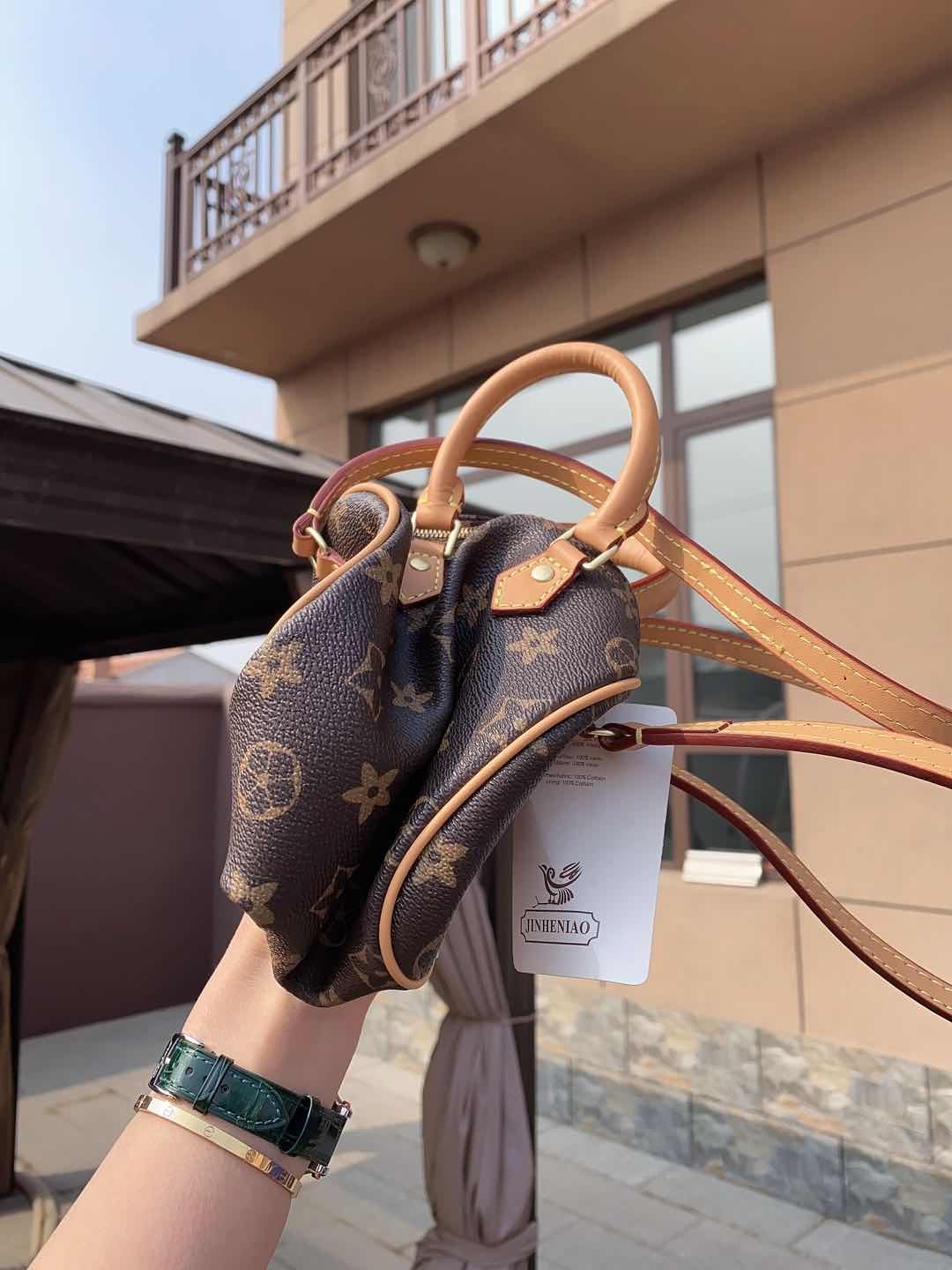 金禾鸟老花迷你16cm可爱mini手机包 金禾鸟女士包袋