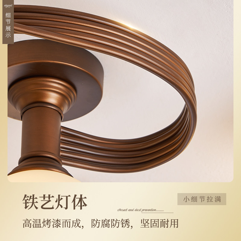 美式卧室吸顶灯2025年新款书房主卧灯乡村复古简约房间客厅灯具,淘宝优惠券,粉丝福利购,淘宝优惠卷