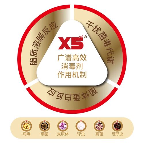 x5消毒液宠物猫瘟猫藓狗狗猫咪专用家用除臭剂喷雾消毒杀菌去尿味 - 图1