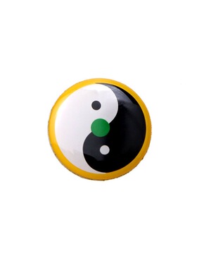 潘氏黄铜版3CM印刷滴胶手机贴万字福三元太极两元太极贴自粘胶