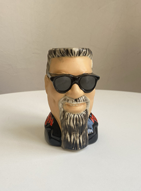 原单TikiFARM鸡尾酒杯创意个性浮雕人物造型摆件桌面小花插花瓶