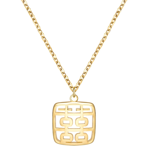 Брендовое ожерелье, цепочка до ключиц, подвеска, аксессуар, серебро 925 пробы, популярно в интернете, простой и элегантный дизайн