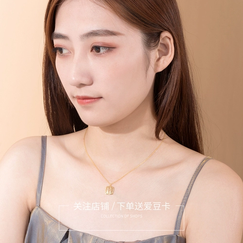 Брендовое ожерелье, цепочка до ключиц, подвеска, аксессуар, серебро 925 пробы, популярно в интернете, простой и элегантный дизайн