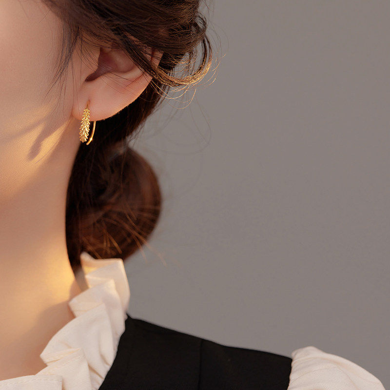 麦穗耳环925纯银2026新款爆款高级感轻奢度假风耳钉耳圈耳钩耳饰,淘宝优惠券,粉丝福利购,淘宝优惠卷