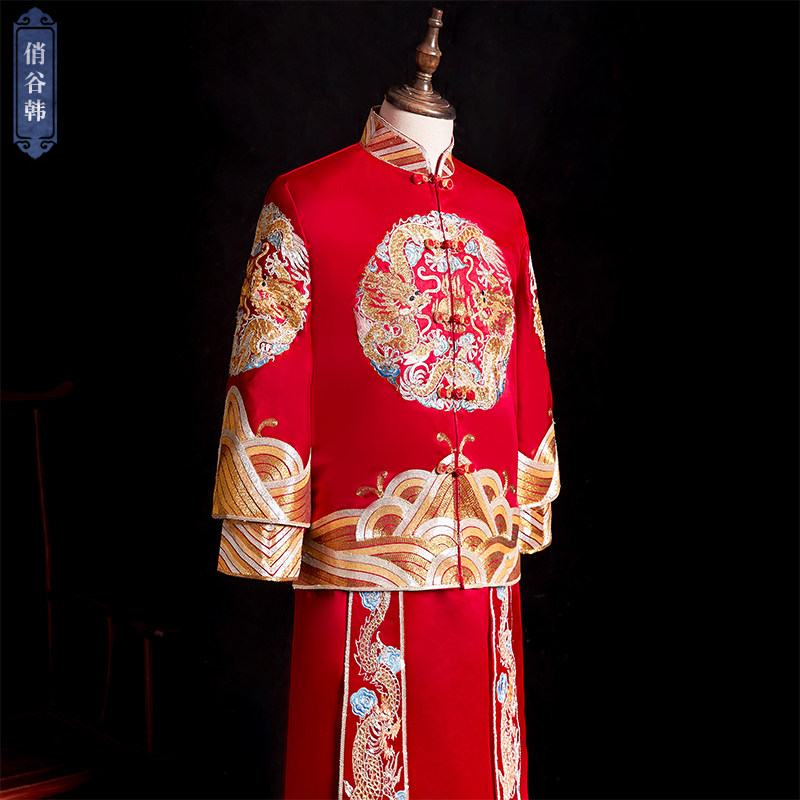 秀和服2020新款结婚唐装男敬酒服 俏谷韩民族服装