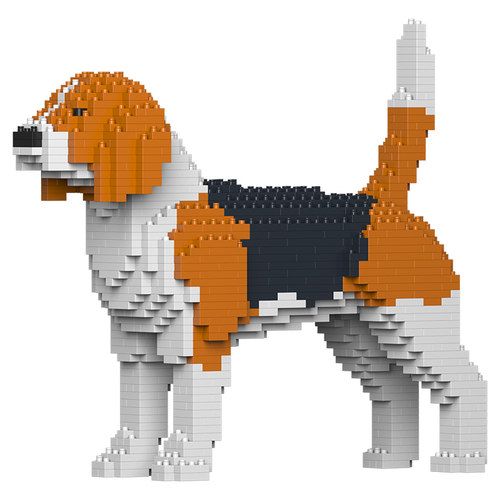 JEKCA积卡比格狗小猎犬摆件拼插积木家居饰品开业乔迁生日送礼 - 图3