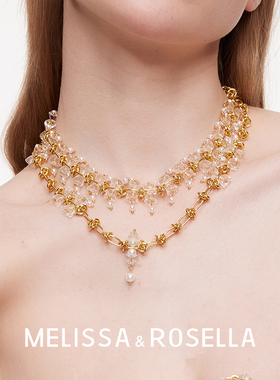 女复古法式宫廷风项链锁骨链