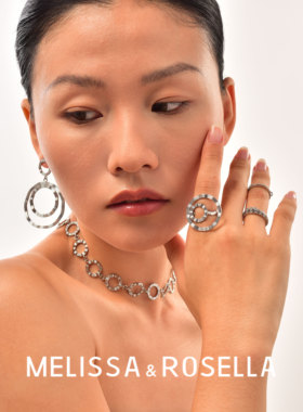 双环交叠小众设计感轻奢戒指