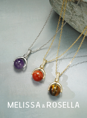 天然虎眼石小众高级感项链