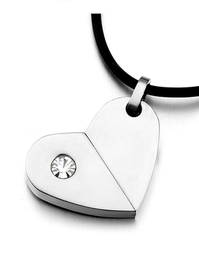 钛钢保健抗疲劳防辐射硅胶项链