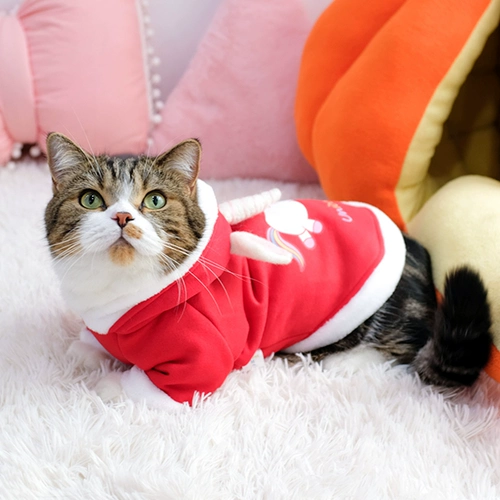 Симпатичная одежда для кошек Осеннее платье смешное осень и зимняя коротка голубая кошка, собака собака, домашнее молоко кот анти -хар