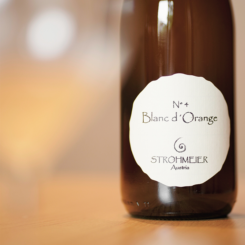 自然酒Strohmeier Blanc d’Orange橙中有白4号长相思起泡葡萄酒-图2