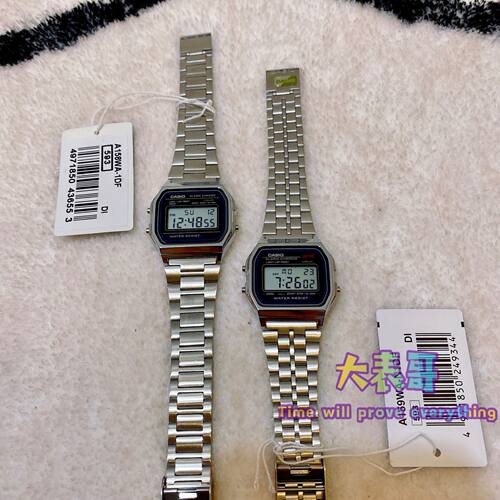 卡西欧经典复古小金表 防水数字显银色手表A158WA-N1D/A168WG-9 - 图3