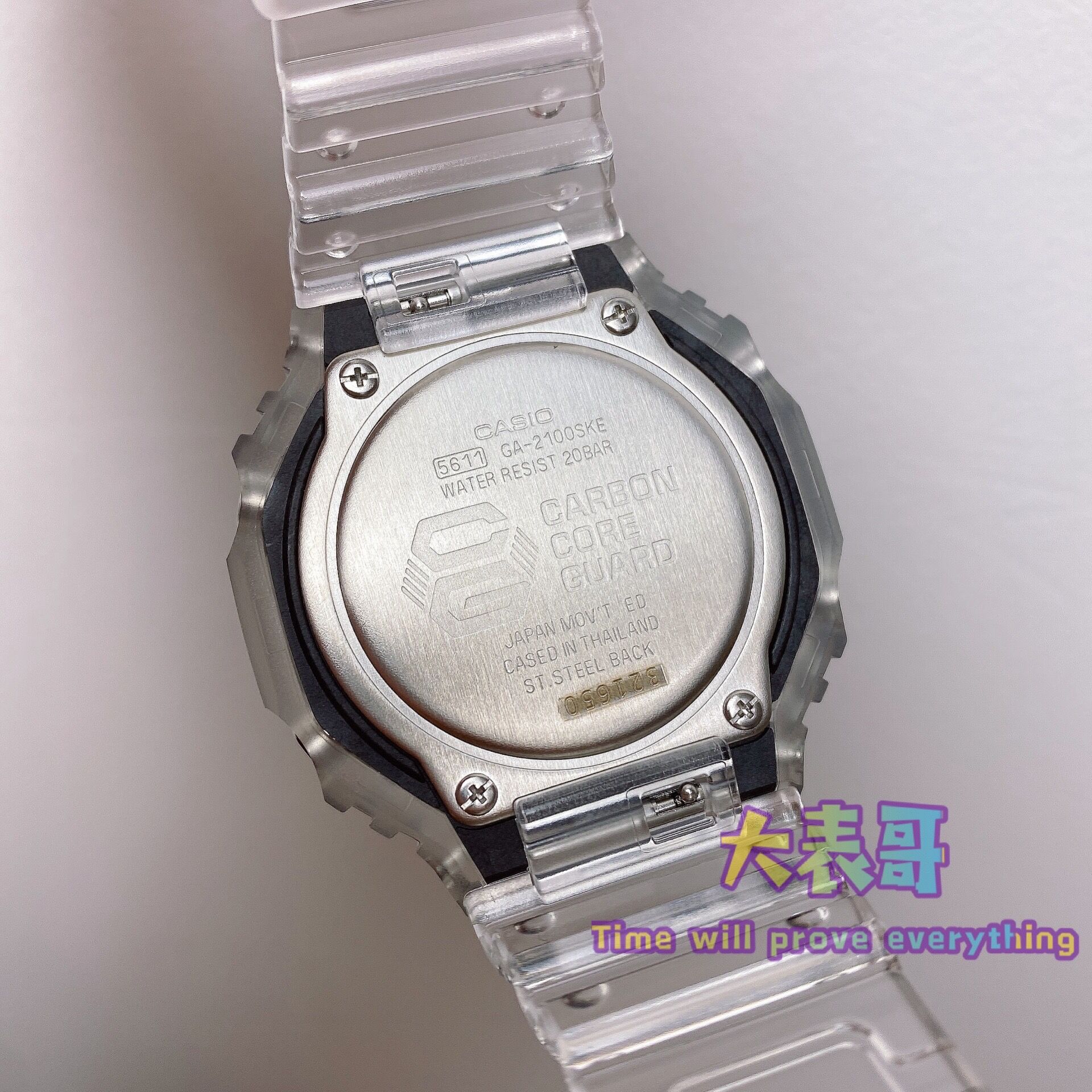 卡西欧G-SHOCK八角形碳纤维运动防水男女手表GA-2100-1/4A 2110ET - 图3