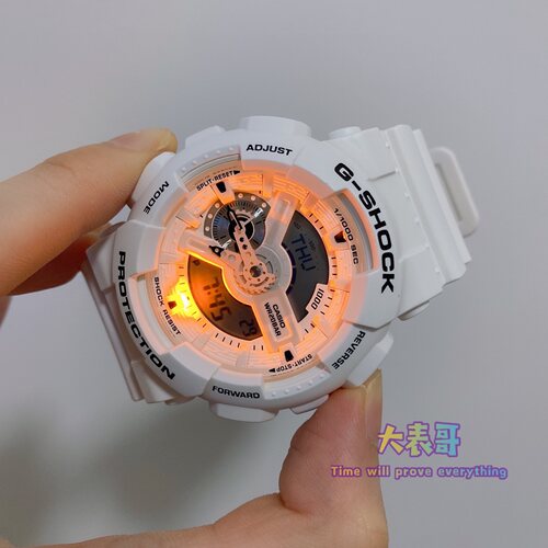 Casio/卡西欧 g-shoc防水白色手表男 GAX-100-7A/GA-110MW/700-7A - 图3