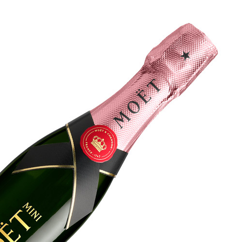 官方直营 Moet迷你酩悦粉红香槟200ml双支礼盒进口高级小香槟 - 图2
