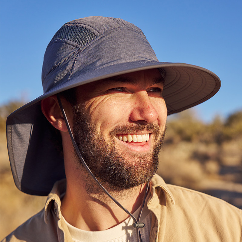 SundayAfternoons成人防晒遮阳帽檐可折叠透气护颈太阳帽登山徒步