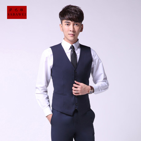 Western Fitted Vest Pants Shirt Suit 