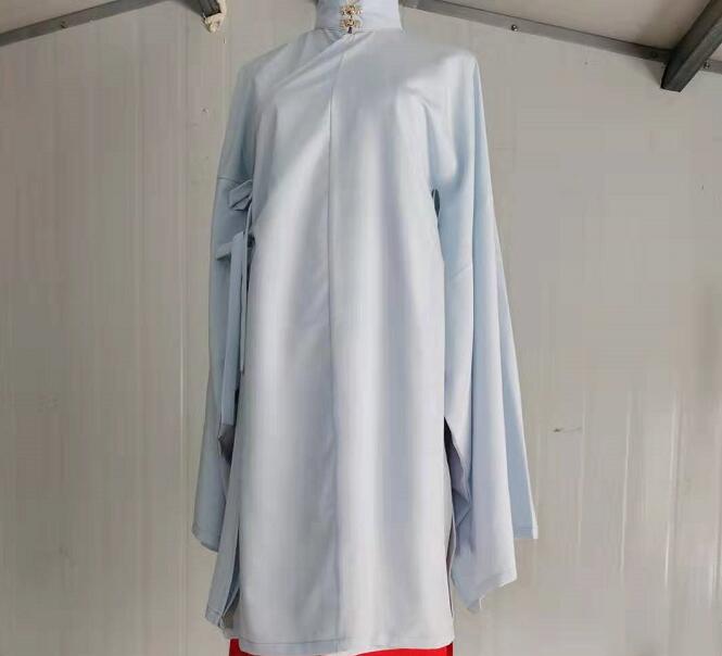 言兮亭汉服言兮亭汉服立领斜襟纯色长衫披风明制白菜汉服日常百搭春夏秋款女2