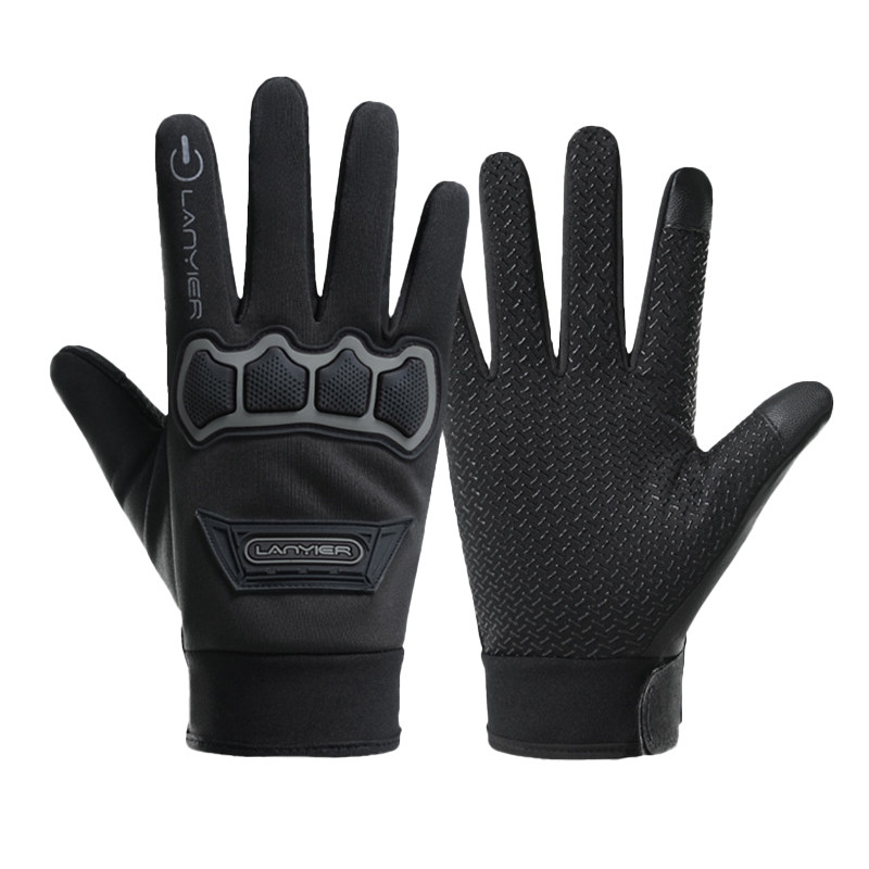 Waterproof warm fleece thick gloves