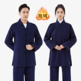 Даосский санцинг щипник Вуданг Даосская одежда Даосская халат Осенняя и Зимняя Женская одежда лежат священники Даосская одежда мужская весна и осенняя льня