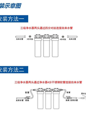 全屋大流量三胞胎超滤前置净水器