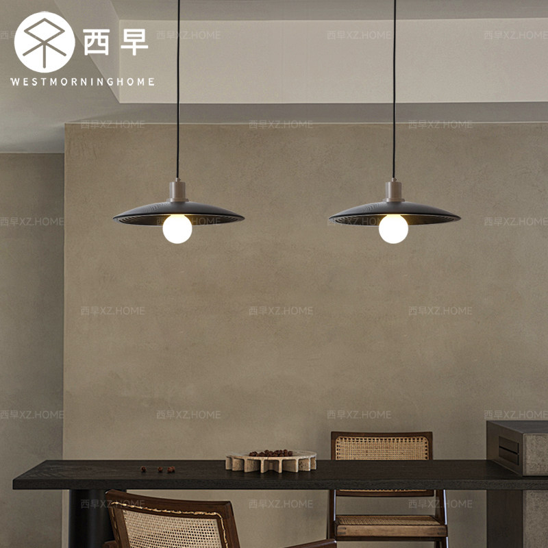 法式复古餐厅灯吊灯新中式日式侘寂风中古吧台实木餐桌吊线飞碟灯,淘宝优惠券,粉丝福利购,淘宝优惠卷