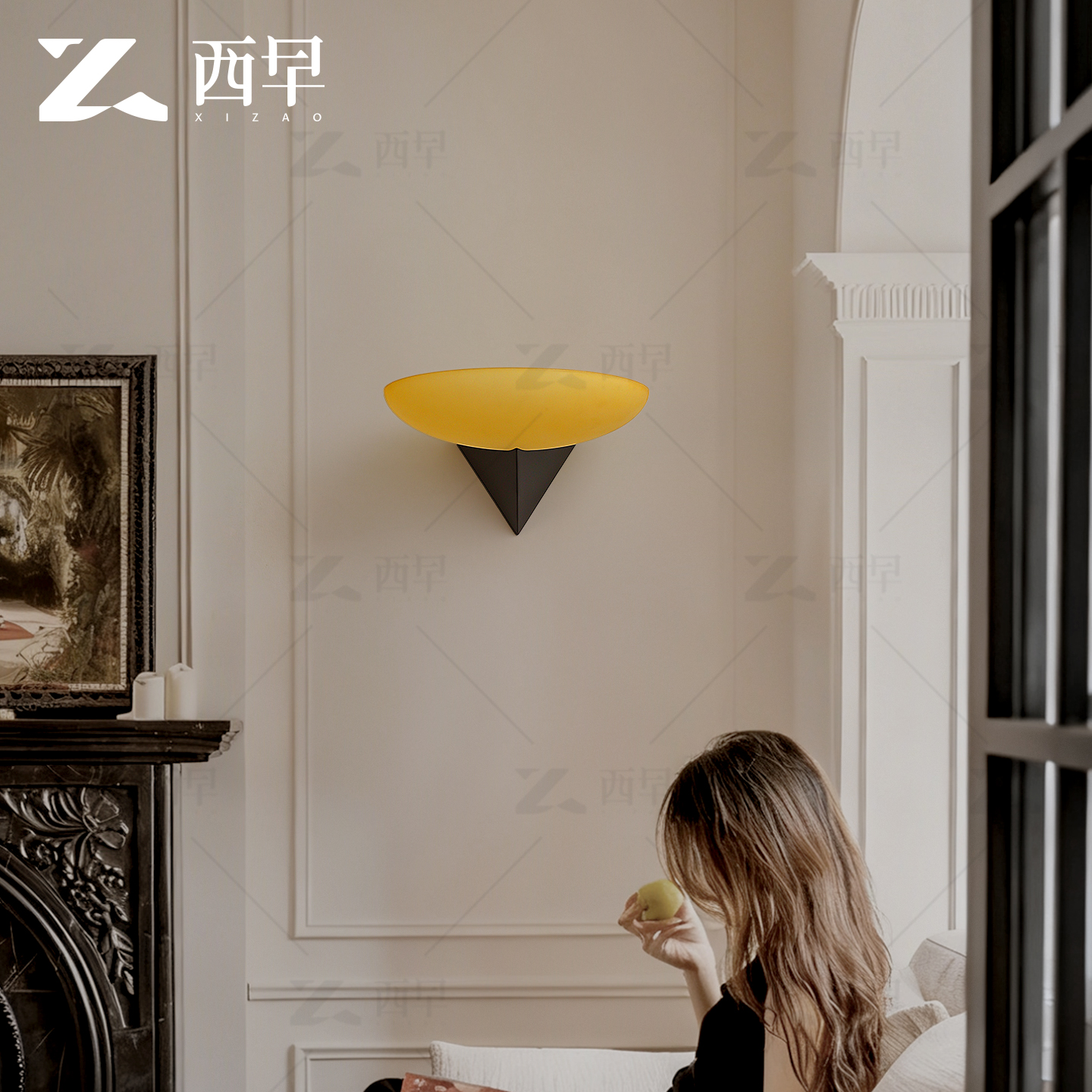 西早 法式中古设计师床头壁灯 包豪斯美式复古客厅餐厅走廊过道灯 - 图0