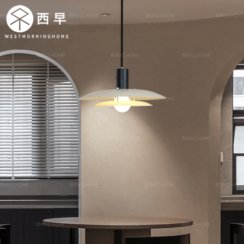 法式复古奶油风设计师餐厅吊灯中古简约吧台餐桌飞碟高级感吊线灯,淘宝优惠券,粉丝福利购,淘宝优惠卷