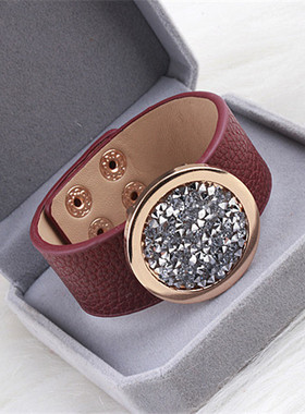 皮带式夸张个性潮欧美装饰手镯