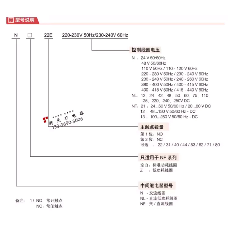 原装正品ABB电磁交流接触器N22E中间继电器N31E/N40E 2常开2常闭 - 图0