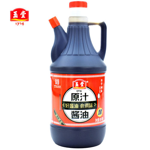 玉堂酱园原汁酱油800ml瓶黄豆酱油调料红烧炒菜拌面调味品调料 - 图0