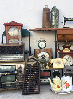 煤油提灯电视机暖瓶民俗老物件